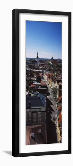 Elevated view of Old town, Tallinn, Estonia-null-Framed Photographic Print