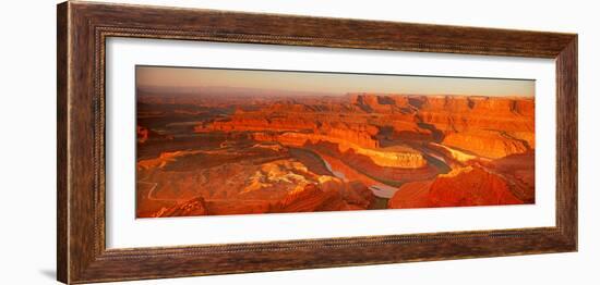 Elevated View of Rock Formations in Canyon, Dead Horse Point State Park, Utah, USA-null-Framed Photographic Print