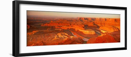 Elevated View of Rock Formations in Canyon, Dead Horse Point State Park, Utah, USA-null-Framed Photographic Print