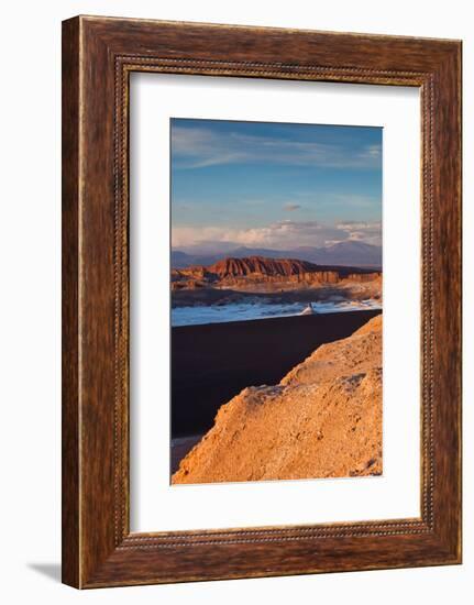 Elevated view of rocky landscape, Valle De La Luna, Atacama Desert, San Pedro de Atacama, El Loa...-null-Framed Photographic Print