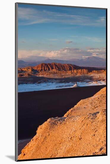 Elevated view of rocky landscape, Valle De La Luna, Atacama Desert, San Pedro de Atacama, El Loa...-null-Mounted Photographic Print