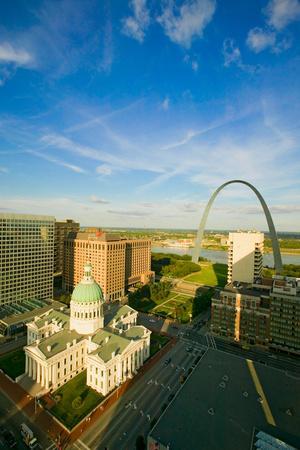 New 8x10 Photo: Gateway to the West- Saint Louis Arch at Dusk, Missouri