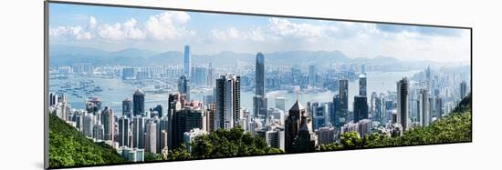 Elevated View of Skylines, Hong Kong, China-null-Mounted Photographic Print