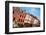 Elevated View of storefronts on Market Street, Portsmouth, New Hampshire, Main Street USA-null-Framed Photographic Print