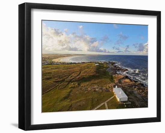 Elevated view of the Cabo Polonio, Rocha Department, Uruguay, South America-Karol Kozlowski-Framed Photographic Print