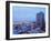 Elevated view of the City Centre with the characteristic building of the Radisson Hotel, Montevideo-Karol Kozlowski-Framed Photographic Print