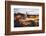 Elevated View of the Koutoubia Mosque at Dusk from Djemaa El-Fna-Gavin Hellier-Framed Photographic Print