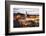 Elevated View of the Koutoubia Mosque at Dusk from Djemaa El-Fna-Gavin Hellier-Framed Photographic Print