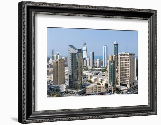 Elevated View of the Modern City Skyline and Central Business District-Gavin-Framed Photographic Print