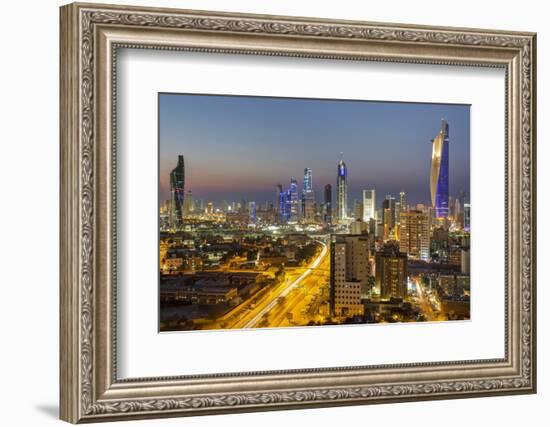 Elevated View of the Modern City Skyline and Central Business District-Gavin-Framed Photographic Print