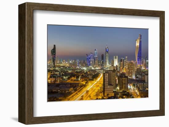 Elevated View of the Modern City Skyline and Central Business District-Gavin-Framed Photographic Print