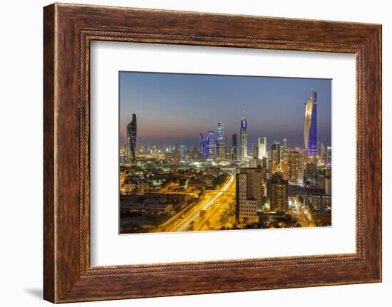 Elevated View of the Modern City Skyline and Central Business District-Gavin-Framed Photographic Print