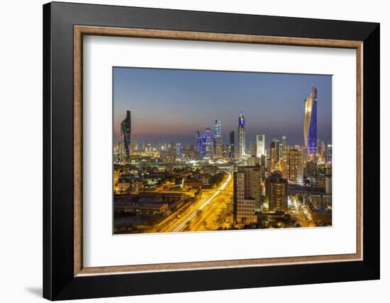 Elevated View of the Modern City Skyline and Central Business District-Gavin-Framed Photographic Print