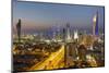 Elevated View of the Modern City Skyline and Central Business District-Gavin-Mounted Photographic Print