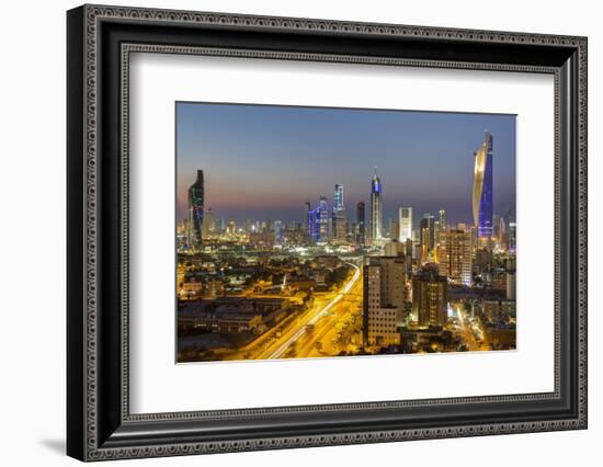 Elevated View of the Modern City Skyline and Central Business District-Gavin-Framed Photographic Print