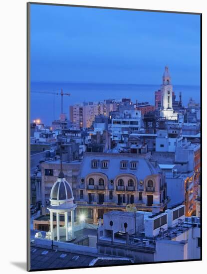 Elevated view of the Old Town, Montevideo, Uruguay, South America-Karol Kozlowski-Mounted Photographic Print
