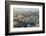 Elevated View of the River Thames Looking East Towards Canary Wharf with Tower Bridge-Amanda Hall-Framed Photographic Print