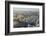 Elevated View of the River Thames Looking East Towards Canary Wharf with Tower Bridge-Amanda Hall-Framed Photographic Print