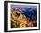 Elevated view of the rock formations in a canyon, Mather Point, South Rim, Grand Canyon National...-null-Framed Photographic Print