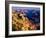 Elevated view of the rock formations in a canyon, Mather Point, South Rim, Grand Canyon National...-null-Framed Photographic Print