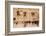 Elevated view of the Western Wall Plaza with people praying at the wailing wall, Jewish Quarter...-null-Framed Photographic Print