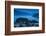 Elevated view of town at dawn, Queenstown, Otago, South Island, New Zealand-null-Framed Photographic Print