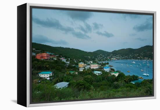 Elevated view of town from Hamilton Battery, Port Elizabeth, Bequia, Saint Vincent And The Grena...-null-Framed Premier Image Canvas