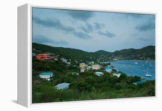 Elevated view of town from Hamilton Battery, Port Elizabeth, Bequia, Saint Vincent And The Grena...-null-Framed Premier Image Canvas