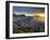 Elevated View over Alesund at Sunset, Sunnmore, More Og Romsdal, Norway-Doug Pearson-Framed Photographic Print