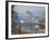 Elevated View over Biertan at Sunrise, Biertan, Nr, Sighisoara, Transylvania, Romania-Doug Pearson-Framed Photographic Print