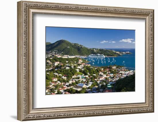 Elevated View over Charlotte Amalie-Gavin Hellier-Framed Photographic Print