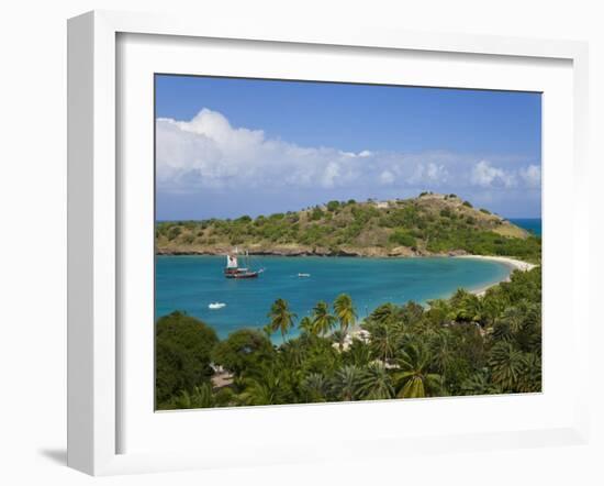 Elevated View over Deep Bay, Near the Town of St. John's, Antigua, Leeward Islands, West Indies-Gavin Hellier-Framed Photographic Print