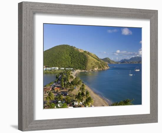 Elevated View over Frigate Bay Beach, Frigate Bay, St. Kitts, Leeward Islands, West Indies-Gavin Hellier-Framed Photographic Print