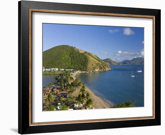 Elevated View over Frigate Bay Beach, Frigate Bay, St. Kitts, Leeward Islands, West Indies-Gavin Hellier-Framed Photographic Print