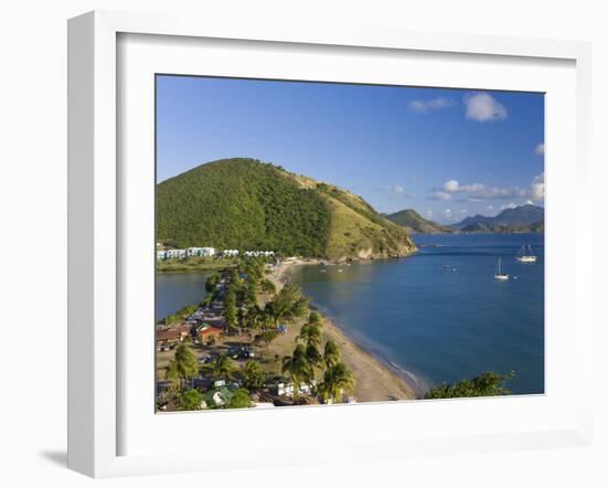 Elevated View over Frigate Bay Beach, Frigate Bay, St. Kitts, Leeward Islands, West Indies-Gavin Hellier-Framed Photographic Print