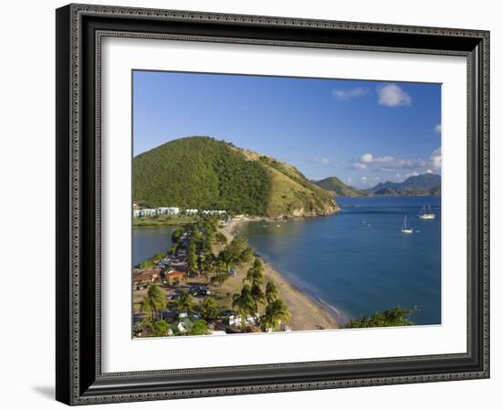 Elevated View over Frigate Bay Beach, Frigate Bay, St. Kitts, Leeward Islands, West Indies-Gavin Hellier-Framed Photographic Print