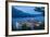 Elevated View over Korcula's Picturesque Stari Grad Illuminated at Dusk, Korcula, Dalmatia, Croatia-Doug Pearson-Framed Photographic Print