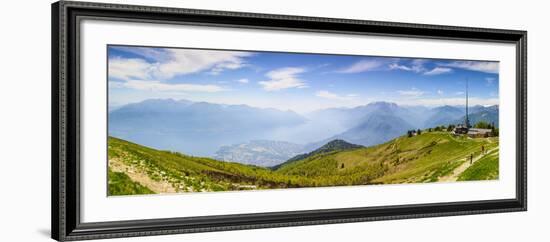 Elevated View over Lake Maggiore from Cardada Cimetta, Locarno, Tessin, Ticino, Switzerland-Doug Pearson-Framed Photographic Print