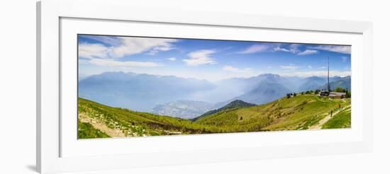 Elevated View over Lake Maggiore from Cardada Cimetta, Locarno, Tessin, Ticino, Switzerland-Doug Pearson-Framed Photographic Print