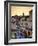 Elevated View over Mosque and Old Town, Rhodes Town, Rhodes, Greece-Doug Pearson-Framed Photographic Print