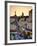 Elevated View over Mosque and Old Town, Rhodes Town, Rhodes, Greece-Doug Pearson-Framed Photographic Print