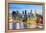 Elevated View over Singapore City Centre and Marina Bay, Singapore, Southeast Asia, Asia-Gavin Hellier-Framed Premier Image Canvas