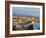 Elevated View over Split's Picturesque Stari Grad and Harbour Illuminated at Sunset-Doug Pearson-Framed Photographic Print