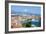 Elevated View over Split's Picturesque Stari Grad and Harbour, Split, Dalmatia, Croatia, Europe-Doug Pearson-Framed Photographic Print