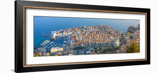 Elevated View over Stari Grad (Old Town), Dubrovnik, Dalmatia, Croatia-Doug Pearson-Framed Photographic Print
