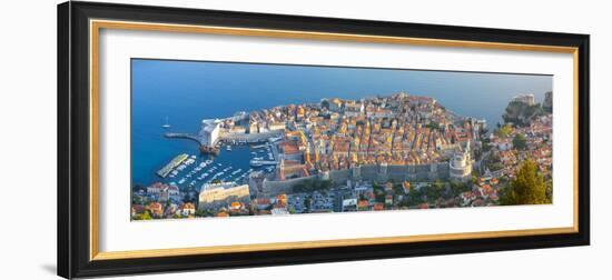 Elevated View over Stari Grad (Old Town), Dubrovnik, Dalmatia, Croatia-Doug Pearson-Framed Photographic Print