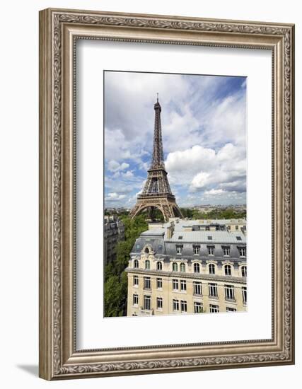 Elevated View over the City with the Eiffel Tower in the Distance, Paris, France, Europe-Gavin Hellier-Framed Photographic Print