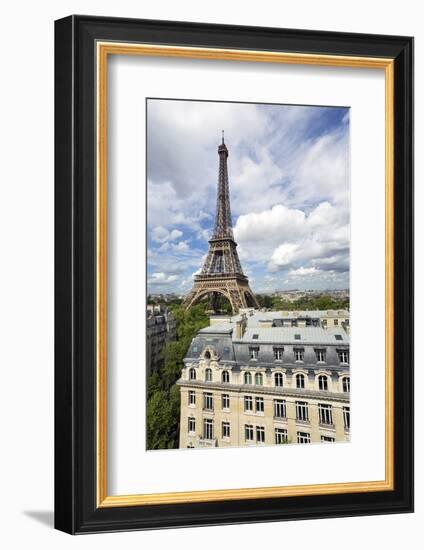 Elevated View over the City with the Eiffel Tower in the Distance, Paris, France, Europe-Gavin Hellier-Framed Photographic Print