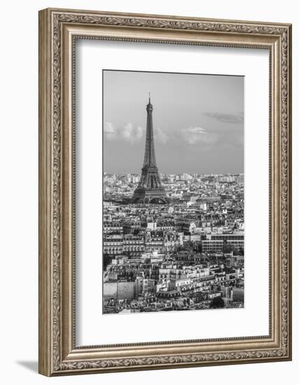 Elevated View over the City with the Eiffel Tower in the Distance, Paris, France, Europe-Gavin Hellier-Framed Photographic Print