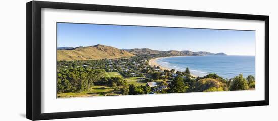 Elevated View over Wainui Beach, Gisborne, East Cape, North Island, New Zealand-Doug Pearson-Framed Photographic Print